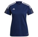 Adidas teamwear Koszulka damska adidas Tiro 21 Polo W granatowa GK9674