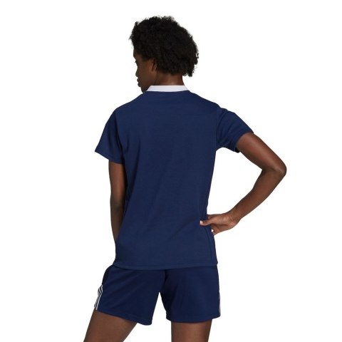 Adidas teamwear Koszulka damska adidas Tiro 21 Polo W granatowa GK9674 Adidas teamwear Koszulka damska adidas Tiro 21 Polo W granatowa GK9674