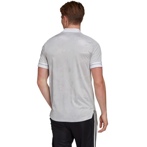 Adidas teamwear Koszulka męska adidas Condivo 20 szaro-biała FT7262 Adidas teamwear Koszulka męska adidas Condivo 20 szaro-biała FT7262