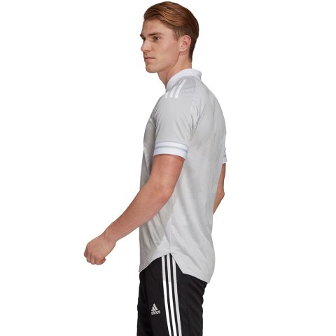 Adidas teamwear Koszulka męska adidas Condivo 20 szaro-biała FT7262 Adidas teamwear Koszulka męska adidas Condivo 20 szaro-biała FT7262