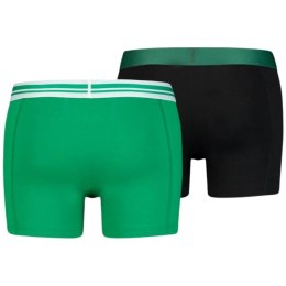 Puma Bokserki męskie Puma Basic Boxer 2P zielone, czarne 906519 04