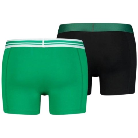 Puma Bokserki męskie Puma Basic Boxer 2P zielone, czarne 906519 04 Puma Bokserki męskie Puma Basic Boxer 2P zielone, czarne 906519 04