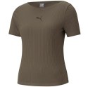 Puma Koszulka damska Puma HER Ribbed Slim Tee Grape Leaf khaki 531917 44