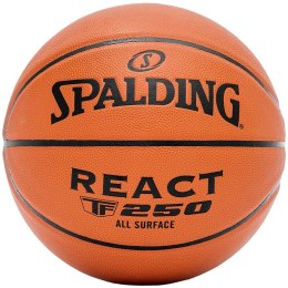 Spalding Piłka koszykowa Spalding React TF-250 rozm. 5 brązowa 76803Z