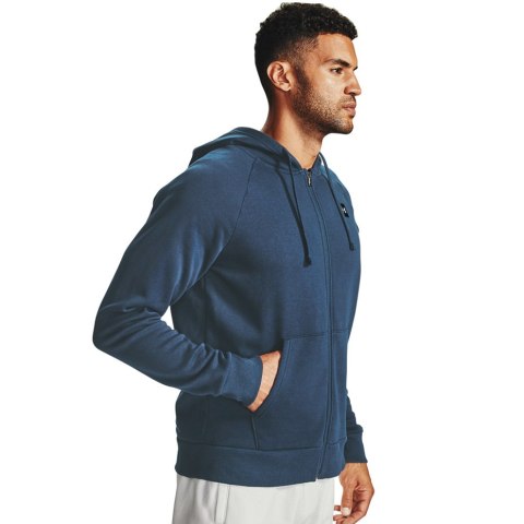 Under Armour Bluza męska Under Armour Rival Fleece FZ Hoodie granatowa 1357111 408 Under Armour Bluza męska Under Armour Rival Fleece FZ Hoodie granatowa 1357111 408