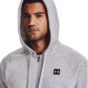 Under Armour Bluza męska Under Armour Rival Fleece FZ Hoodie jasnoszara 1357111 011