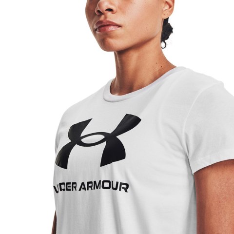 Under Armour Koszulka damska Under Armour Live Sportstyle Graphic biała SSC 1356305 102 Under Armour Koszulka damska Under Armour Live Sportstyle Graphic biała SSC 1356305 102
