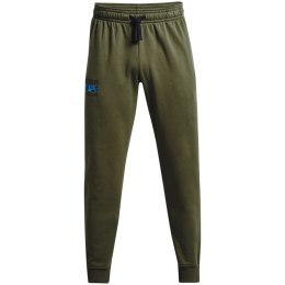 Under Armour Spodnie męskie Under Armour Rival Flc Signature khaki 1366366 390