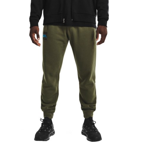 Under Armour Spodnie męskie Under Armour Rival Flc Signature khaki 1366366 390 Under Armour Spodnie męskie Under Armour Rival Flc Signature khaki 1366366 390