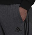 Adidas Spodnie męskie adidas Essentials French Terry Tapered Cuff 3-Stripes Pants szare H12256