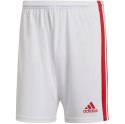 Adidas teamwear Spodenki męskie adidas Squadra 21 Shorts biało-czerwone adidas GN5770