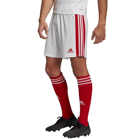 Adidas teamwear Spodenki męskie adidas Squadra 21 Shorts biało-czerwone adidas GN5770 Adidas teamwear Spodenki męskie adidas Squadra 21 Shorts biało-czerwone adidas GN5770