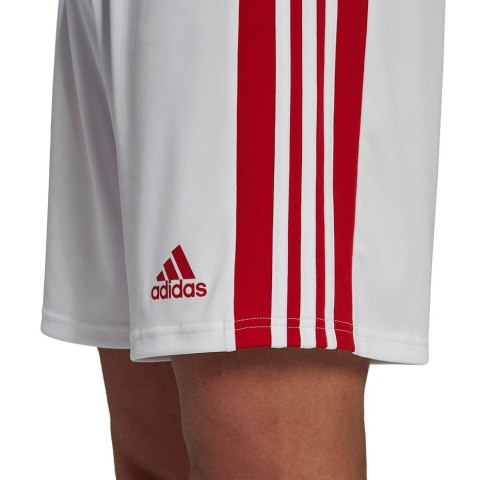 Adidas teamwear Spodenki męskie adidas Squadra 21 Shorts biało-czerwone adidas GN5770 Adidas teamwear Spodenki męskie adidas Squadra 21 Shorts biało-czerwone adidas GN5770