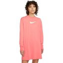 Nike Sukienka damska Nike Nsw LS Dress Prnt różowa DO2580 603