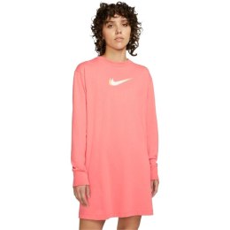 Nike Sukienka damska Nike Nsw LS Dress Prnt różowa DO2580 603