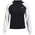 Under Armour Bluza damska Under Armour Rival Fleece CB Hoodie czarno-biała 1365861 002