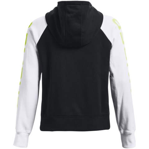 Under Armour Bluza damska Under Armour Rival Fleece CB Hoodie czarno-biała 1365861 002 Under Armour Bluza damska Under Armour Rival Fleece CB Hoodie czarno-biała 1365861 002
