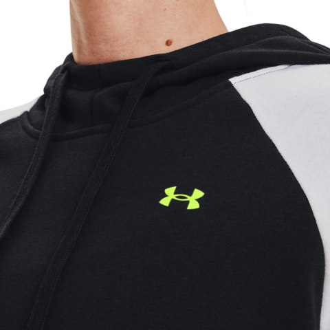 Under Armour Bluza damska Under Armour Rival Fleece CB Hoodie czarno-biała 1365861 002 Under Armour Bluza damska Under Armour Rival Fleece CB Hoodie czarno-biała 1365861 002