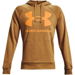 Under Armour Bluza męska Under Armour Rival Fleece Big Logo HD brązowa 1357093 277