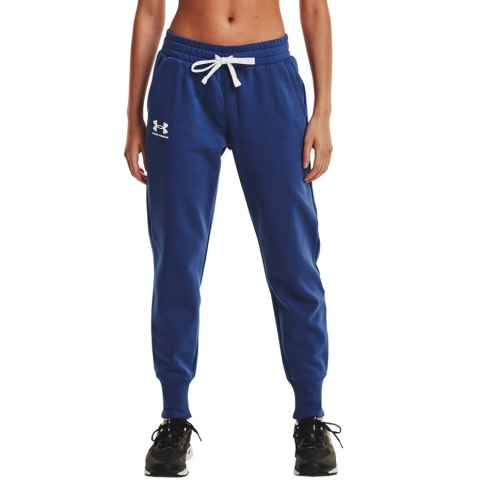 Under Armour Spodnie damskie Under Armour Rival Fleece Joggers niebieskie 1356416 404 Under Armour Spodnie damskie Under Armour Rival Fleece Joggers niebieskie 1356416 404
