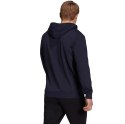 Adidas Bluza męska adidas Essentials French Terry Linear Logo Hoodie granatowa GK9066