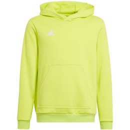 Adidas teamwear Bluza dla dzieci adidas Entrada 22 Hoody limonkowa HC5069