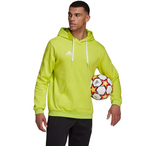 Adidas teamwear Bluza męska adidas Entrada 22 Hoody limonkowa HC5083 Adidas teamwear Bluza męska adidas Entrada 22 Hoody limonkowa HC5083