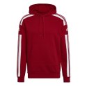 Adidas teamwear Bluza męska adidas Squadra 21 Sweat Hoody czerwona HC6282