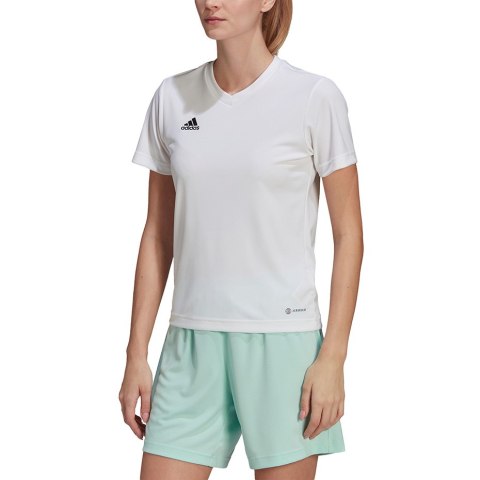 Adidas teamwear Koszulka damska adidas Entrada 22 Jersey biała HC5074 Adidas teamwear Koszulka damska adidas Entrada 22 Jersey biała HC5074