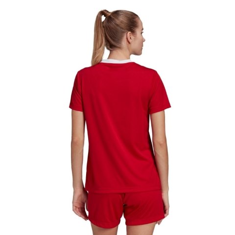 Adidas teamwear Koszulka damska adidas Entrada 22 Jersey czerwona H57571 Adidas teamwear Koszulka damska adidas Entrada 22 Jersey czerwona H57571