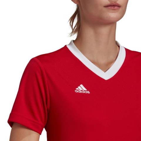Adidas teamwear Koszulka damska adidas Entrada 22 Jersey czerwona H57571 Adidas teamwear Koszulka damska adidas Entrada 22 Jersey czerwona H57571