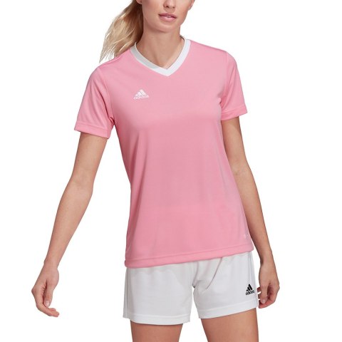 Adidas teamwear Koszulka damska adidas Entrada 22 Jersey różowa HC5075 Adidas teamwear Koszulka damska adidas Entrada 22 Jersey różowa HC5075