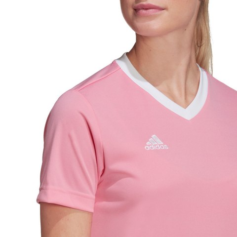 Adidas teamwear Koszulka damska adidas Entrada 22 Jersey różowa HC5075 Adidas teamwear Koszulka damska adidas Entrada 22 Jersey różowa HC5075