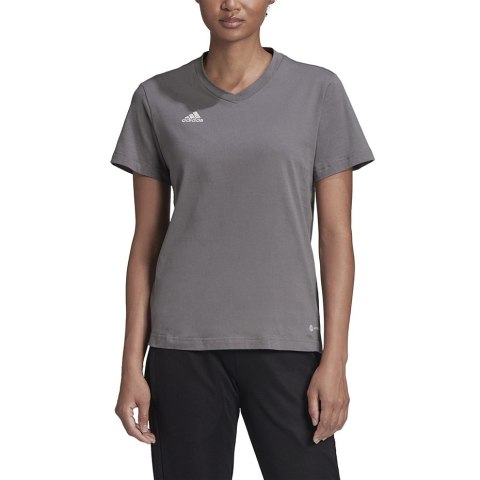 Adidas teamwear Koszulka damska adidas Entrada 22 Jersey szara HC0439 Adidas teamwear Koszulka damska adidas Entrada 22 Jersey szara HC0439