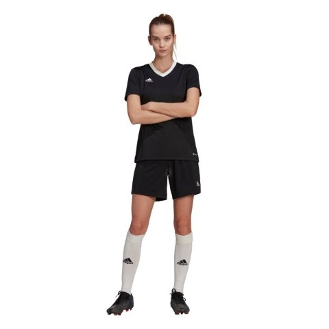Adidas teamwear Koszulka damska adidas Entrada 22 Jsy czarna H57572 Adidas teamwear Koszulka damska adidas Entrada 22 Jsy czarna H57572
