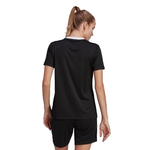 Adidas teamwear Koszulka damska adidas Entrada 22 Jsy czarna H57572 Adidas teamwear Koszulka damska adidas Entrada 22 Jsy czarna H57572