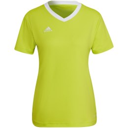 Adidas teamwear Koszulka damska adidas Entrada 22 Jsy limonkowa HC5080