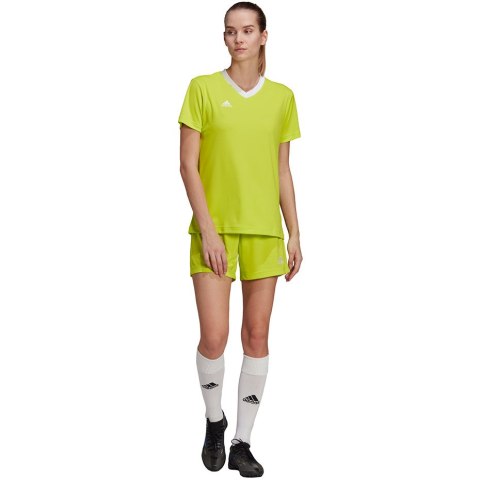 Adidas teamwear Koszulka damska adidas Entrada 22 Jsy limonkowa HC5080 Adidas teamwear Koszulka damska adidas Entrada 22 Jsy limonkowa HC5080
