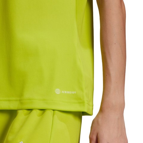 Adidas teamwear Koszulka damska adidas Entrada 22 Jsy limonkowa HC5080 Adidas teamwear Koszulka damska adidas Entrada 22 Jsy limonkowa HC5080