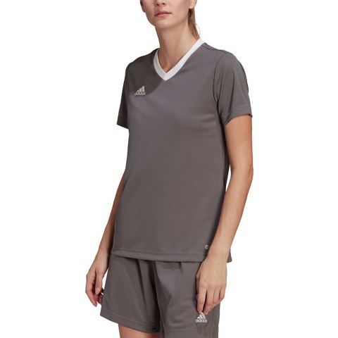 Adidas teamwear Koszulka damska adidas Entrada 22 Jsy szara H59848 Adidas teamwear Koszulka damska adidas Entrada 22 Jsy szara H59848