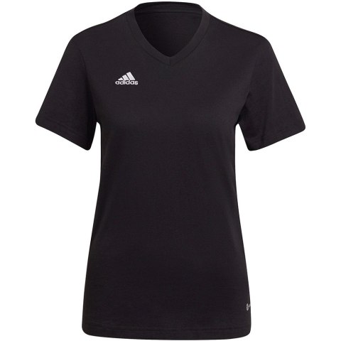 Adidas teamwear Koszulka damska adidas Entrada 22 Tee czarna HC0438