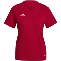 Adidas teamwear Koszulka damska adidas Entrada 22 Tee czerwona HC0441