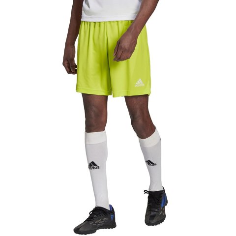 Adidas teamwear Spodenki męskie adidas Entrada 22 limonkowe HC5061 Adidas teamwear Spodenki męskie adidas Entrada 22 limonkowe HC5061