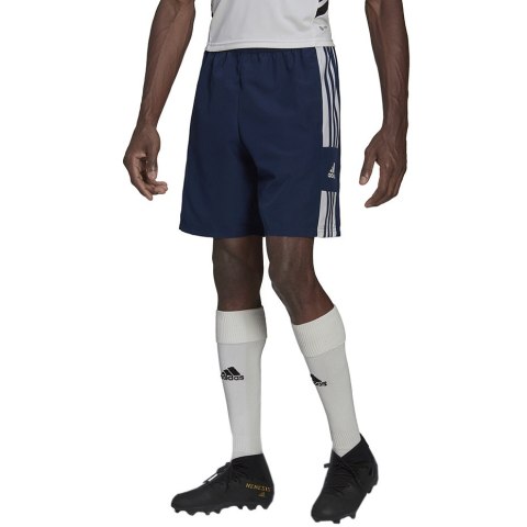 Adidas teamwear Spodenki męskie adidas Squadra 21 Downtime granatowe HC6281 Adidas teamwear Spodenki męskie adidas Squadra 21 Downtime granatowe HC6281