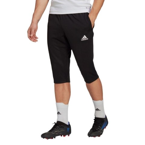 Adidas teamwear Spodnie męskie adidas Entrada 22 3/4 czarne HB0576 Adidas teamwear Spodnie męskie adidas Entrada 22 3/4 czarne HB0576