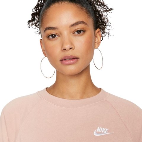 Nike Bluza damska Nike Nsw Essential Fle Crew różowa BV4110 609 Nike Bluza damska Nike Nsw Essential Fle Crew różowa BV4110 609