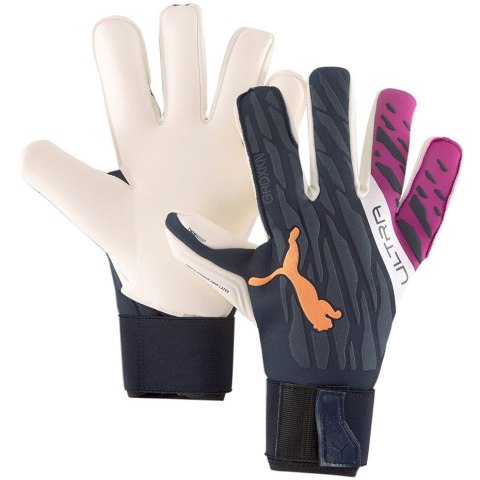 Puma Rękawice bramkarskie Puma Ultra Grip 1 Hybrid Pro granatowo-różowe 41786 04