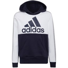 Adidas Bluza dla dzieci adidas Colorblock Fleece biało-granatowa HC5659