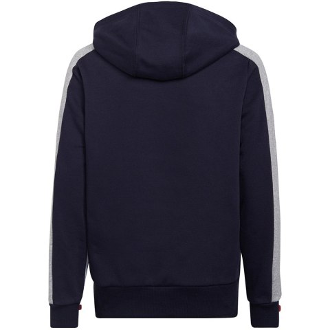 Adidas Bluza dla dzieci adidas Colorblock Fleece biało-granatowa HC5659 Adidas Bluza dla dzieci adidas Colorblock Fleece biało-granatowa HC5659