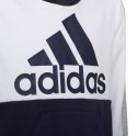 Adidas Bluza dla dzieci adidas Colorblock Fleece biało-granatowa HC5659